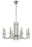 Подвесная люстра Crystal Lux AURELIO SP8 GOLD+CHROME/TRANSPARENT