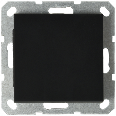 Звонковый механизм Jasmart в комплекте с накладкой 10A 250V черный матовый (soft touch) G3010PB