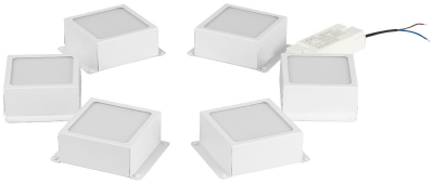 Встраиваемый светильник (комплект из 6 шт.) Эра SPO-646-3-5K-W6 Б0063051