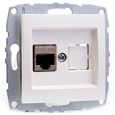 Розетка компьютерная Rj45 Cat6 Mono Electric Despina-Larissa жемчуг 500-002505-125