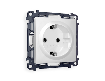 Комплект механизма розетки с/з на винтовых зажимах Ambrella Volt Alfa MA106010