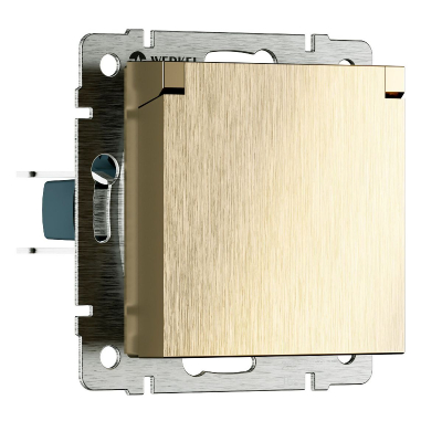 Розетка с защитной крышкой и шторками Werkel W1171210 4690389213137 a069604