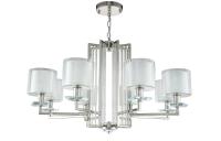 Подвесная люстра Crystal Lux Nicolas NICOLAS SP-PL8 NICKEL/WHITE