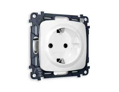 Комплект механизма электрической розетки Ambrella Volt Omega (OP1060, VM141) MO106010