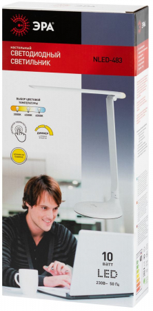 Настольная лампа Эра NLED-483-10W-W Б0068553