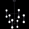 Люстра на штанге Natali Kovaltseva LOFT LUX 75129/12C BLACK