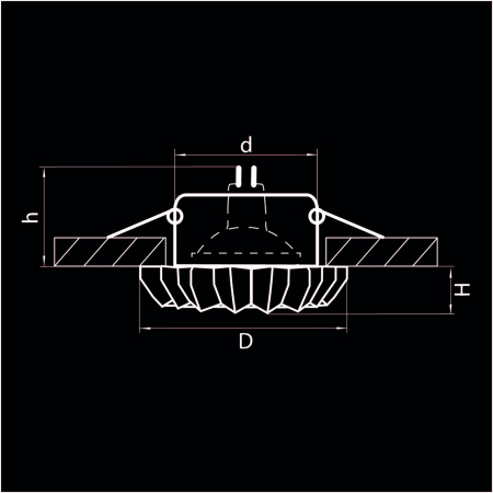 Встраиваемый светильник Lightstar Solo Ray 002120