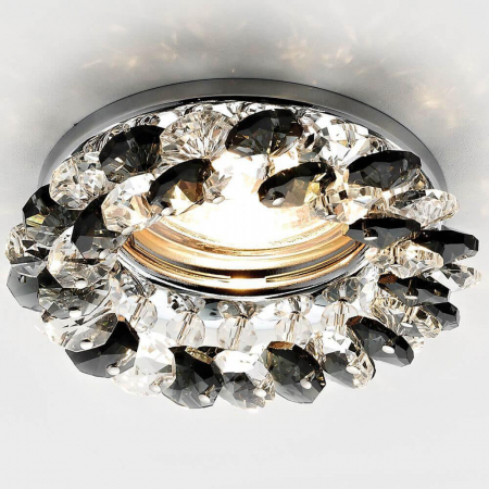 Встраиваемый светильник Ambrella Light Crystal K206 BK/CH