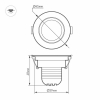 Мебельный светильник Arlight LTM-R45WH 3W Warm White 30deg