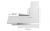 Угол Arlight S2-LINIA69-F-L90 прямой 021277