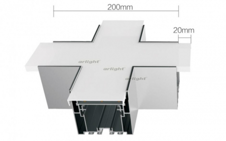Угол Arlight S2-LINE-7977-X90 крестовой 021265