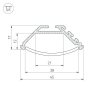 Профиль Arlight KLUS-P45-2000 ANOD 020898