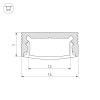 Профиль Arlight SL-SLIM-H7-2000 ANOD 023716