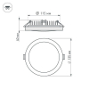 Влагозащищенный светильник Arlight LTD-135SOL-20W Warm White 020712