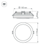 Влагозащищенный светильник Arlight LTD-115SOL-15W Warm White 020708