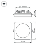 Влагозащищенный светильник Arlight LTD-96x96SOL-BK-10W Day White 022008