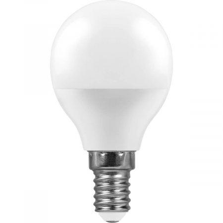Лампа светодиодная Feron E14 7W 2700K Свеча на ветру Матовая LB-97 25760
