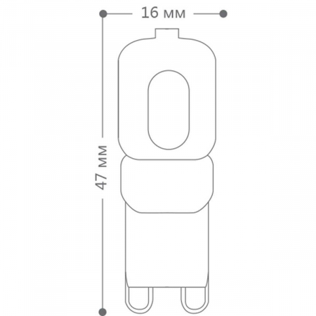Лампа светодиодная Feron G9 5W 2700K Прямосторонняя Матовая LB-432 25769