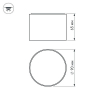 Накладной светильник Arlight SP-RONDO-90B-8W Warm White 022901