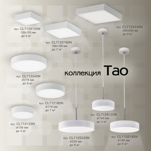 Накладной светодиодный светильник Citilux Тао CL712240N