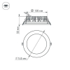 Встраиваемый светодиодный светильник Arlight LTD-145WH-Frost-16W Day White 021494