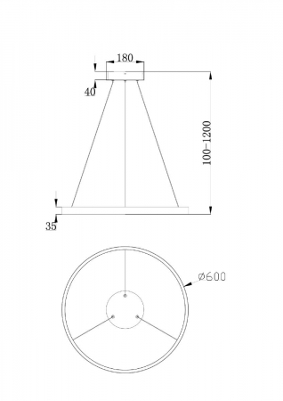 Подвесной светильник Maytoni Rim MOD058PL-L32BS4K