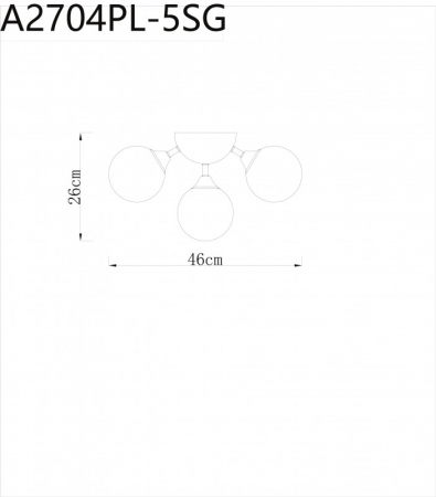 Потолочный светильник ARTE Lamp A2704PL-5SG