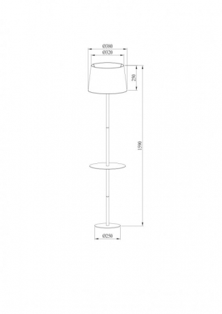 Торшер ARTE Lamp A2102PN-1WH