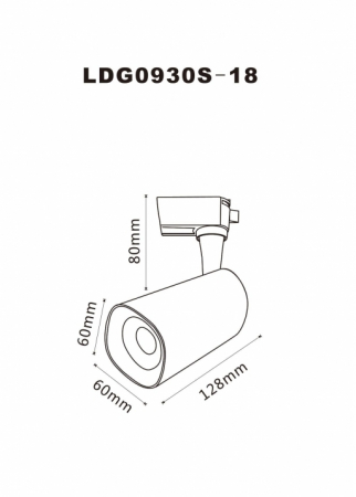 Светильник на шине ARTE Lamp A4562PL-1BK