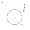 Потолочный светодиодный светильник Arlight SP-Tor-Pill-R800-94W Warm3000 023003(2)