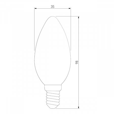 Лампа светодиодная филаментная Elektrostandard BLE1409 E14 9W 3300K прозрачная 4690389150678