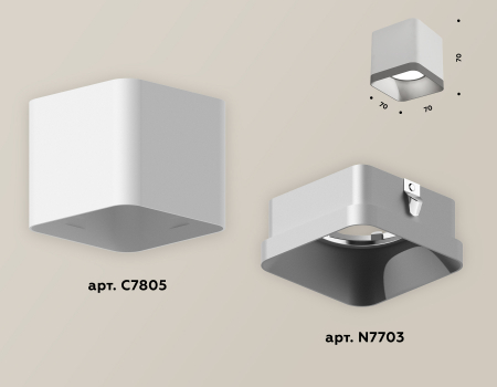 Накладной светильник Ambrella Light Techno XS7805003