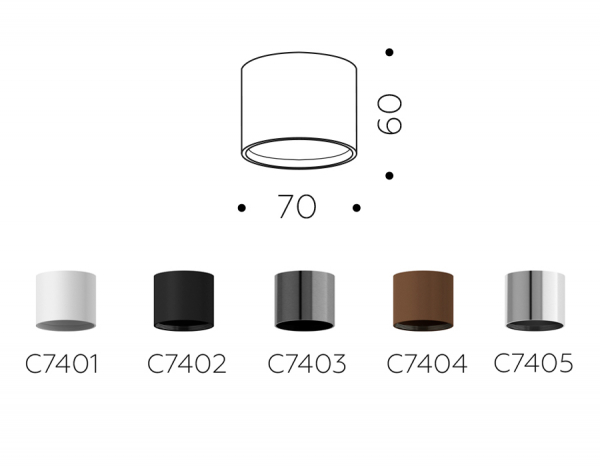 Корпус светильника накладной Ambrella Light DIY Spot C7402