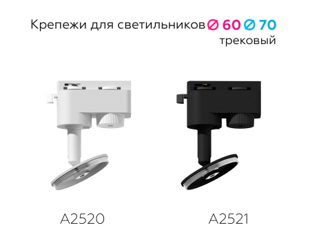Крепеж трековый поворотный Ambrella Light DIY Spot A2520