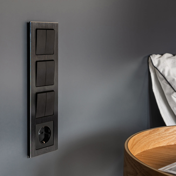 Выключатель Werkel Черный матовый 4690389156700 W1120008 a051628