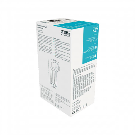 Уличный настенный светильник Gauss Vega GD022