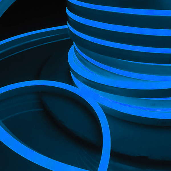 Светодиодный гибкий неон Elektrostandard 220V 9,6W 120Led 2835 IP67 односторонний синий, 50 м 4690389136542