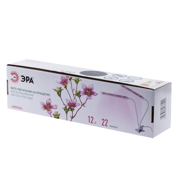 Светильник для растений на прищепке ЭРА FITO-20W-АLED-L Б0049550