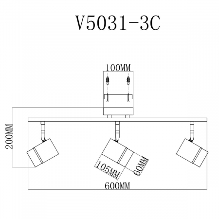 Спот Moderli David V5031-3C