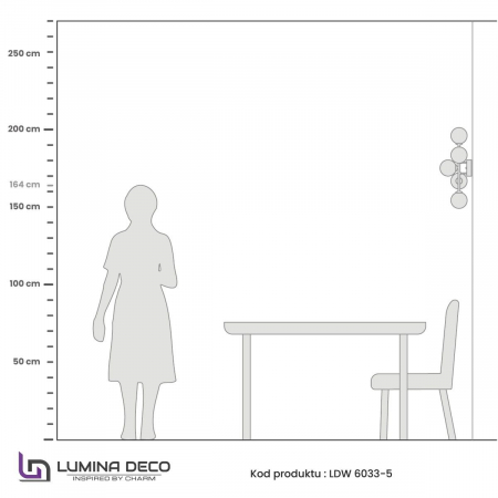 Настенный светильник Lumina Deco Marsiada LDW 6033-5 F.GD