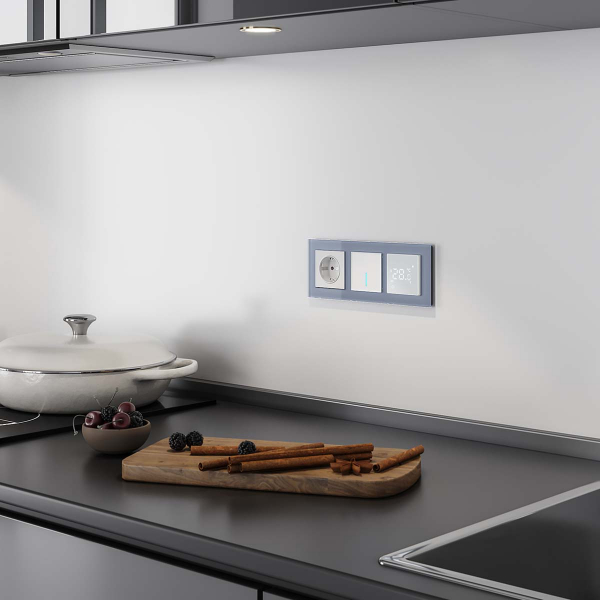 Сенсорный терморегулятор для теплого пола умный дом Werkel W1151201 4690389176937