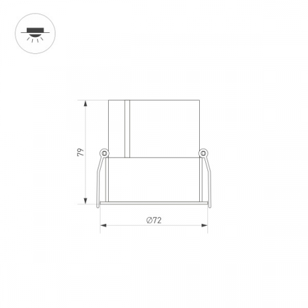 Встраиваемый светильник Arlight MS-Atlas-Built-R72-20W Day4000 033653