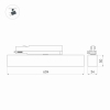 Трековый светильник ArlightLGD-Flat-4TR-S605-25W Day4000 033696(1)