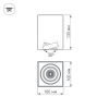 Накладной светильник Arlight SP-Cubus-S100x100-8W Warm3000 036052