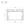 Алюминиевый профиль Arlight SL-Line-4932-3000 Black 036254