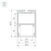 Алюминиевый профиль Arlight ARH-Line-3750A-3000 Anod 036137