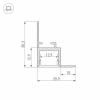 Алюминиевый профиль Arlight ARH-Ceil-S16-2000 Anod 034977