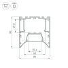 Алюминиевый профиль Arlight ARH-Power-W88-Comfort-2000 Anod 036363