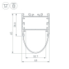 Алюминиевый профиль Arlight ARH-Line-B-3652-2000 Anod 036347