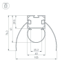 Алюминиевый профиль Arlight ARH-Power-W154-Comfort-2000 Anod 036343